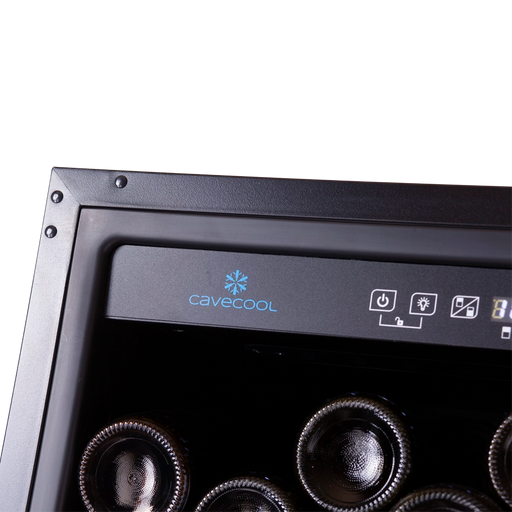 Cavecool Ideal Emerald 112 bottle multizone wine cooler, side view