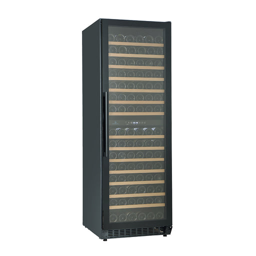 Cavecool Affection Onyx 171 bottle dual zone wine cooler, front view