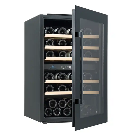 Cavecool Morion Galena 57 bottle dual zone integrable wine cooler, front view