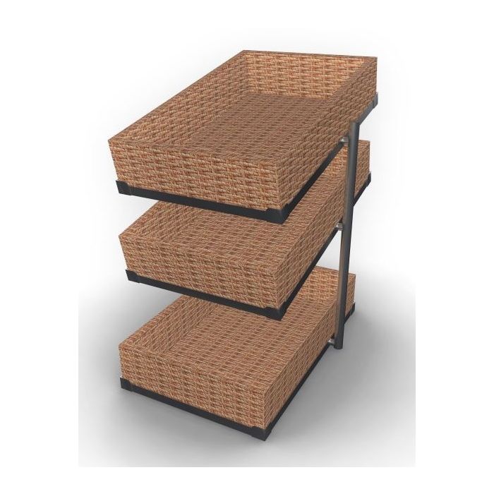 Combisteel Broodmanden etagere 3 hoog smal