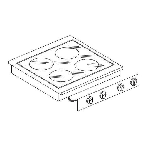 Combisteel Ceramix range 4 zones 7266.0040