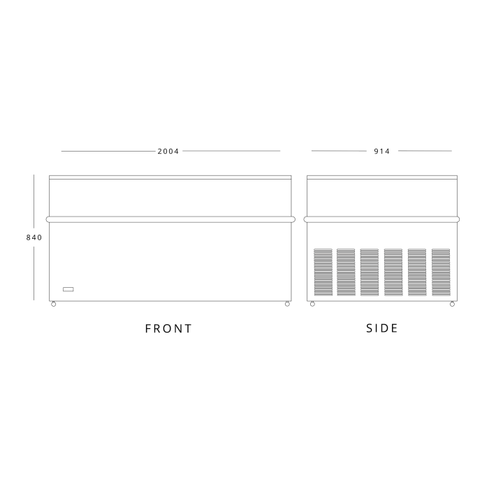 Crystal Crystallite Island Display Freezer 797l CRYSTALLITE20