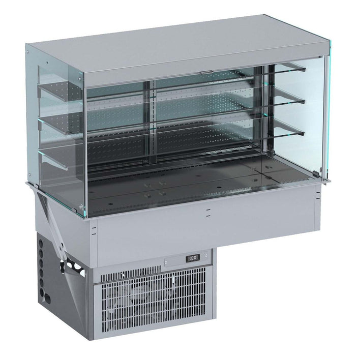 Drop-in Cubic Refrigerated Display Wall Model - Roll-up 3/1