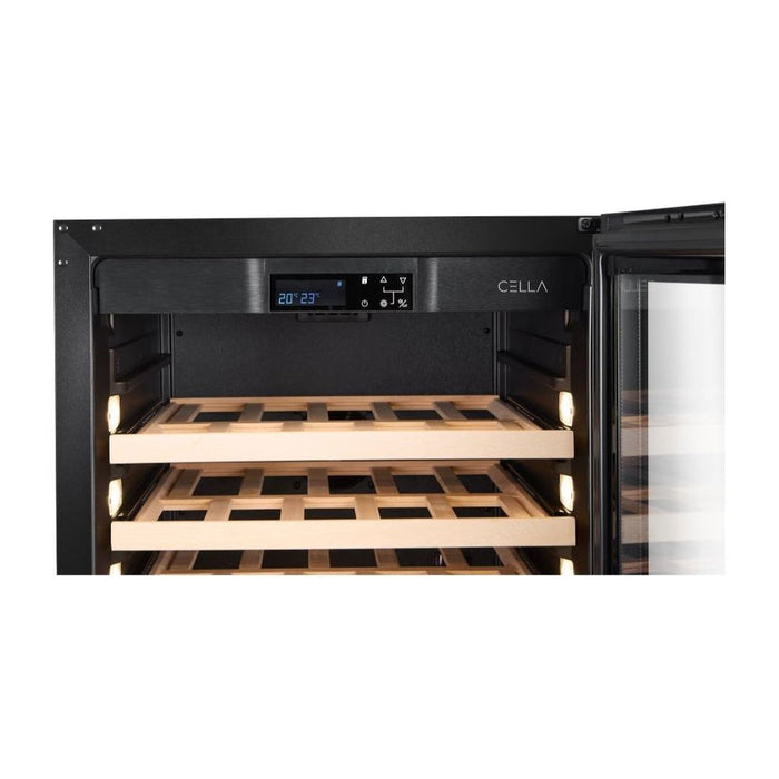 Cella 154 Bottle Dual Zone Wine cooler, FWS154D-BLACK
