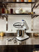 White Combisteel 7 litre tabletop planetary mixer with stainless steel bowl and accessories view 3