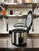 Combisteel RC-54 stainless steel tabletop rice cooker with serving spoon and measuring cup view 7