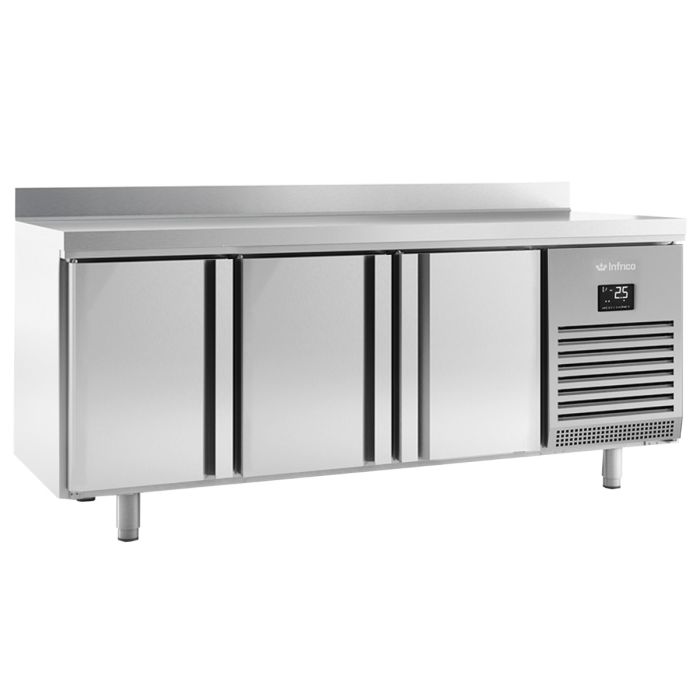 Infrico 3 Door Gn1/1 Freezer Counter With Upstand 460L BMGN1960BT