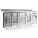 Infrico 4 Glass Dr Tall Back Bar Counter With Upstand 695l FMPP2500CR