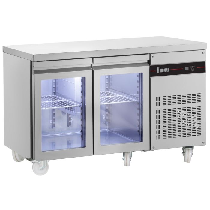 Inomak 2 Glass Door 1/1 Gastronorm Counter 274L PN99CR-HC