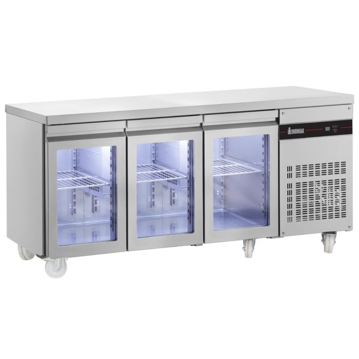 Inomak 3 Glass Door 1/1 Gastronorm Counter 429L PN999CR-HC