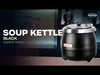 Black tabletop soup kettle with knob control and 10 litre capacity view 6