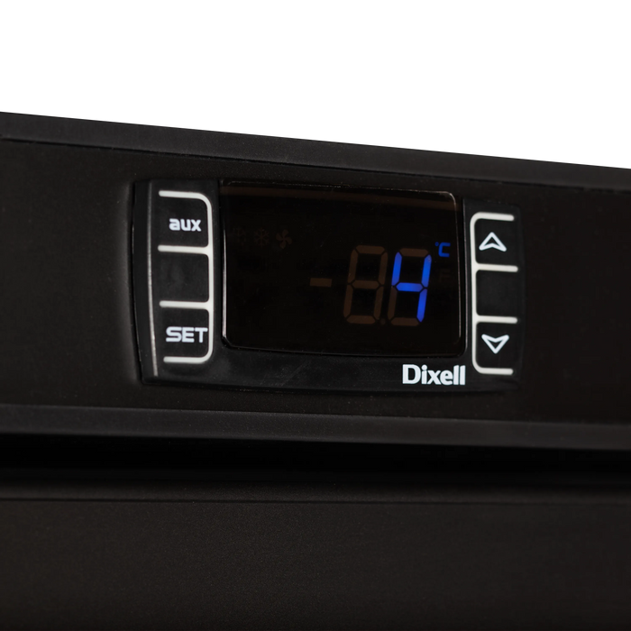 Tefcold Black glass door chiller for excellent display UR400G BLACK