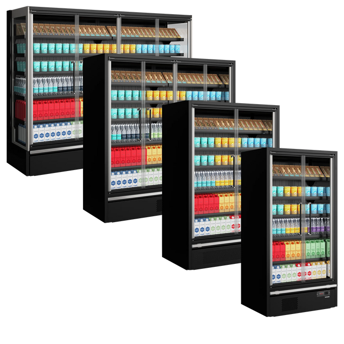 Tefcold Multideck With Doors Galaxy+ GP26FGD Black 43818