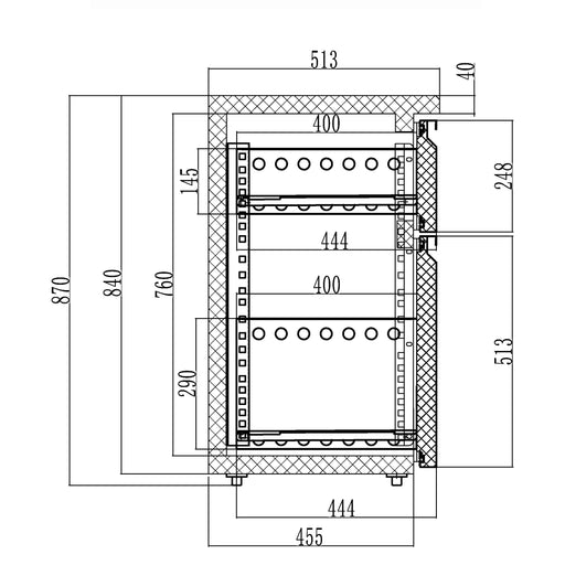 CBC NEW SURFACE Set Of Drawers 1/3 And 2/3 12541