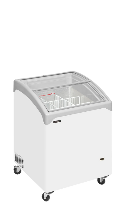 Tefcold Sliding Curved Glass Lid Chest Freezer NIC101SCEB /IRL