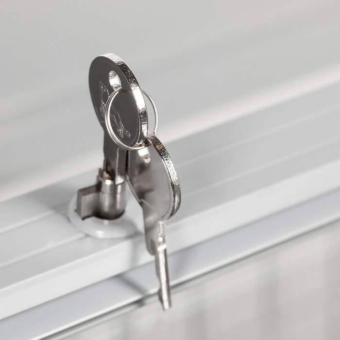 Tefcold Sliding Curved Glass Lid Chest Freezer NIC101CP