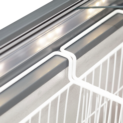 Elcold Sliding Curved Glass Lid Chest Freezer FOCUS 73 33526