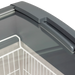 Elcold Sliding Curved Glass Lid Chest Freezer FOCUS 151 GREY 53304(Substitution for 49701 FOCUS 151 (ECO DESIGN))