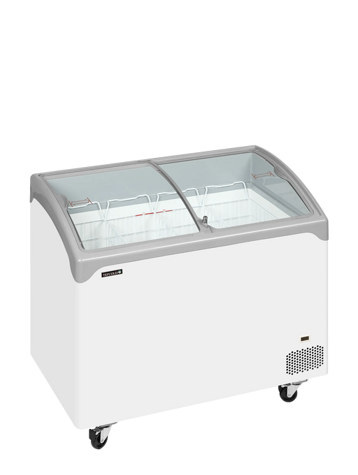 Tefcold Sliding Curved Glass Lid Chest Freezer NIC301SCEB 49760(Substitution for 20130 )
