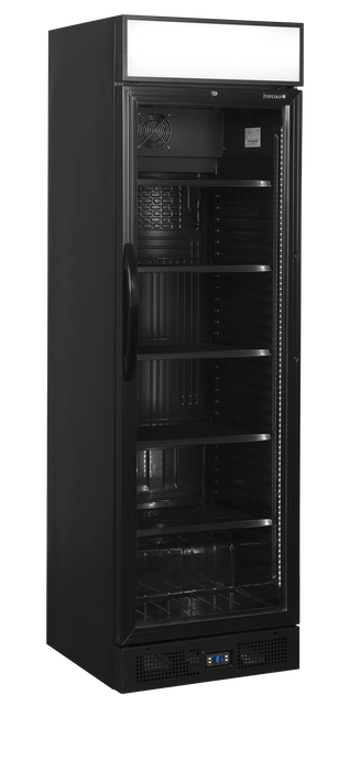 Tefcold Glass Door Merchandiser CEV435CP BLACK 51529