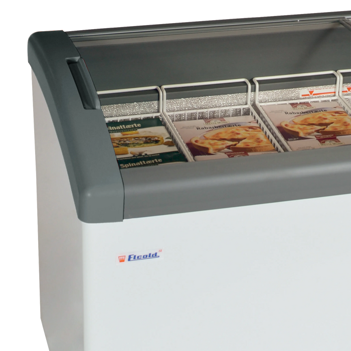 Tefcold Sliding Curved Glass Lid Chest Freezer FOCUS 131 (ECO DESIGN)