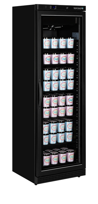 Tefcold Glass Door Display Freezer UF400VGB 54106