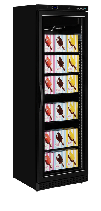 Tefcold Glass Door Display Freezer UF400VGB 54106