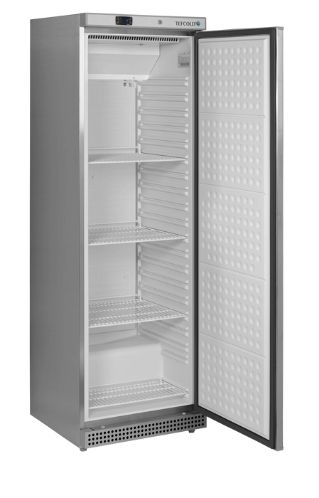 Tefcold UR400X1 Solid Door Refrigerator Stainless Steel