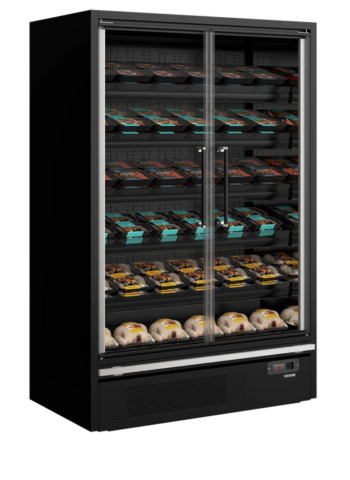Tefcold Multideck With Doors Galaxy+ GP14FGD Black 42275