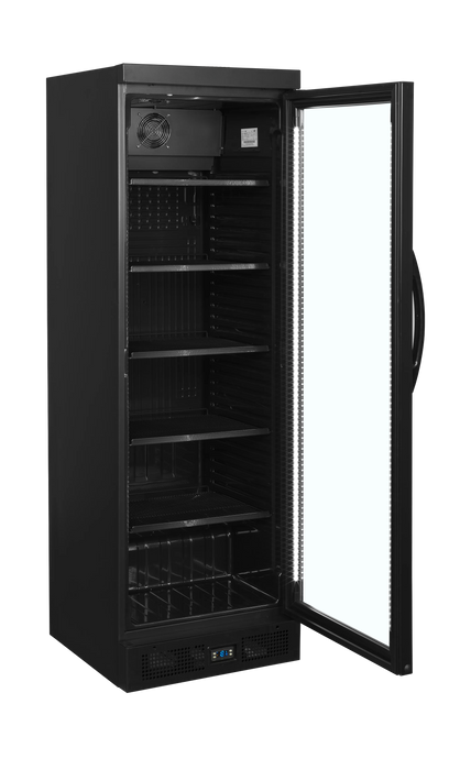 Tefcold Glass Door Merchandiser CEV435 BLACK 51521