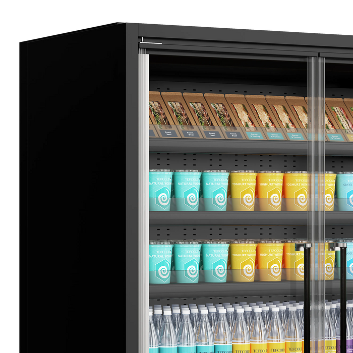 Tefcold Multideck With Doors Galaxy+ GP14FGD Black 42275