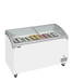 Tefcold Sliding Curved Glass Lid Chest Freezer NIC401SCEB 48862(Substitution for 20132 NIC400SCEB)