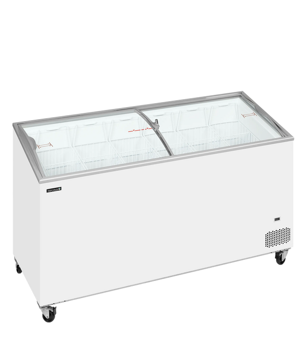 Tefcold Sliding Curved Glass Lid Chest Freezer IC501SCEB