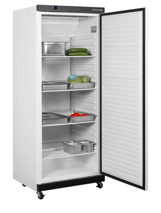 Tefcold UR600W1 Solid Door Refrigerator with GN2/1 Shelves White