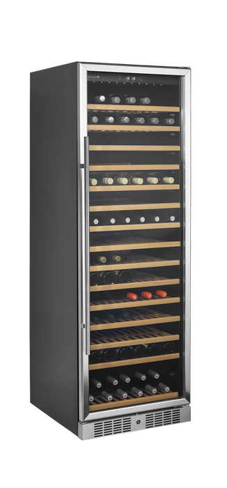 Tefcold TFW400-S wine cooler stocked with bottles