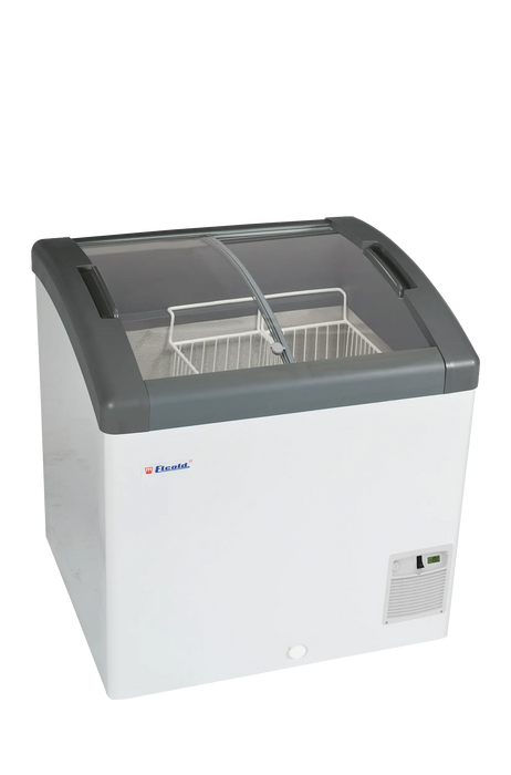 Tefcold Sliding Curved Glass Lid Chest Freezer FOCUS 73