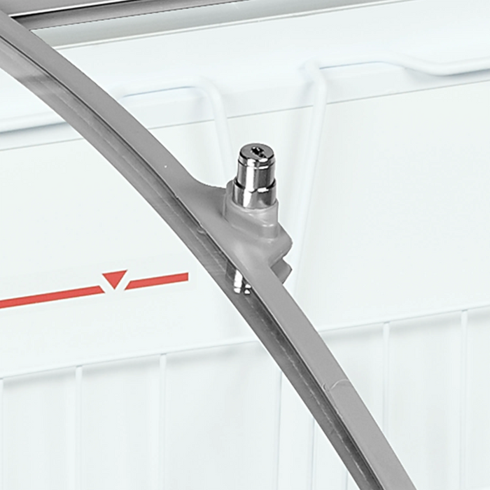 Tefcold Sliding Curved Glass Lid Chest Freezer IC301SCEB 48840(Substitution for 20115 IC300SCEB)
