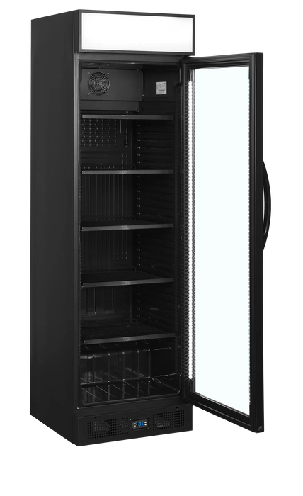 Tefcold Glass Door Merchandiser CEV435CP BLACK 51529