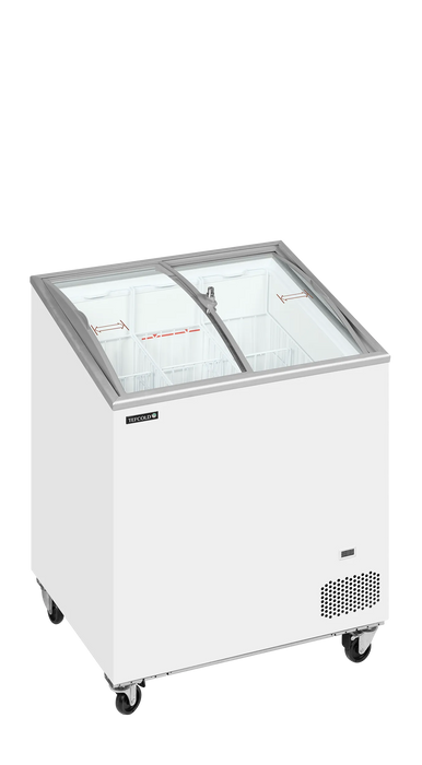 Tefcold Sliding Curved Glass Lid Chest Freezer IC201SCEB 48838(Substitution for 20110 IC200SCEB)