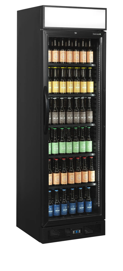 Tefcold Glass Door Merchandiser CEV435CP BLACK 51529