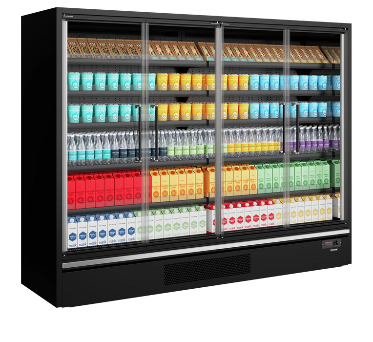 Tefcold Multideck With Doors Galaxy+ GP26FGD Black 43818