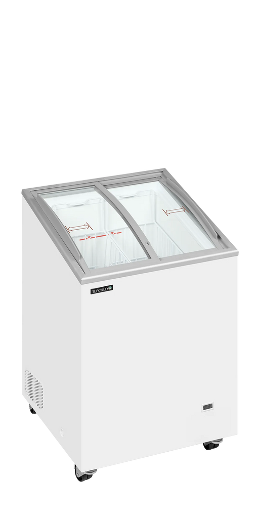 Tefcold Sliding Curved Glass Lid Chest Freezer IC101SCEB 48835(Substitution for 20108 )