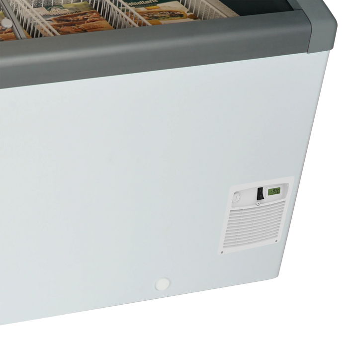 Tefcold Sliding Curved Glass Lid Chest Freezer FOCUS 131 (ECO DESIGN)