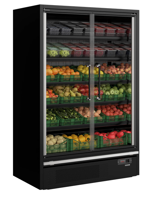 Tefcold Multideck With Doors Galaxy+ GP14FGD Black 42275