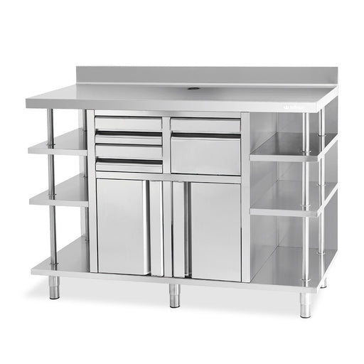Infrico MCAF2500PP stainless steel coffee machine counter