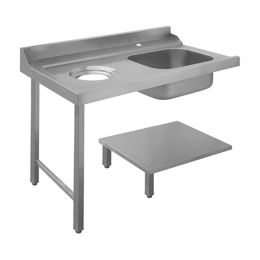 Infrico MCP80207 Dishwasher Table with Sink 1200mm