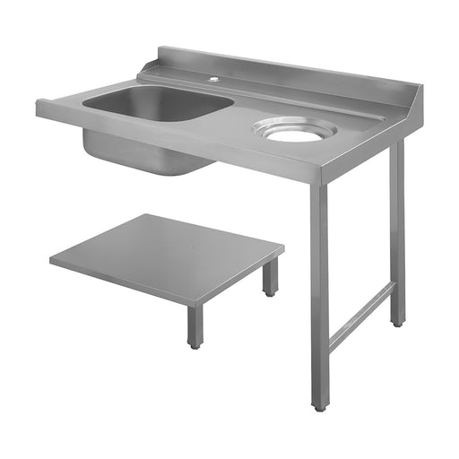 Infrico MCP80208 Dishwasher Table with Sink 1200mm