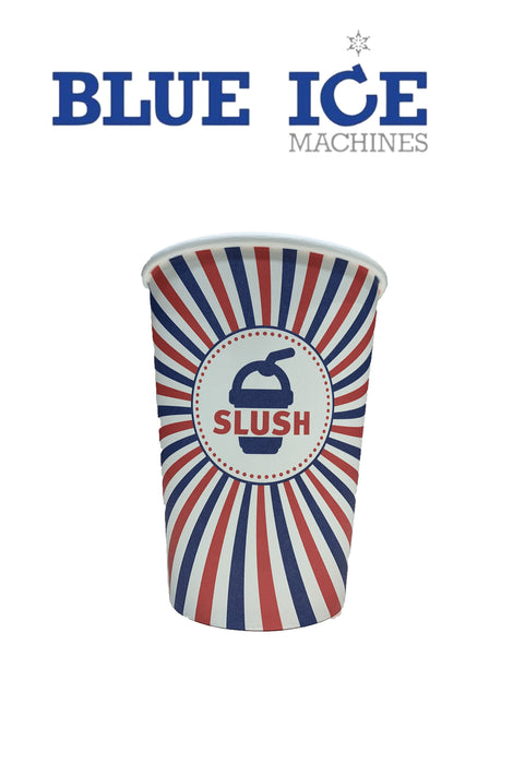 Blue Ice Paper Slush Cups Package Deal (Pack Size - 1000 Cups)