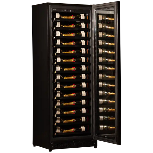 Pevino Imperial Eco 96 bottle single zone wine cooler, front view