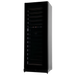 Pevino Imperial Eco 54 bottle dual zone wine cooler, open door view
